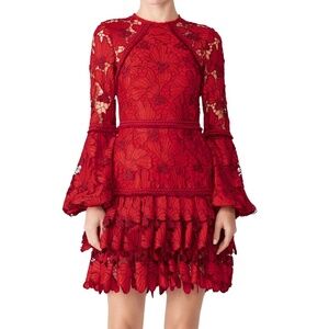 ALEXIS Fransisca Lace Dress in Scarlet Lace
